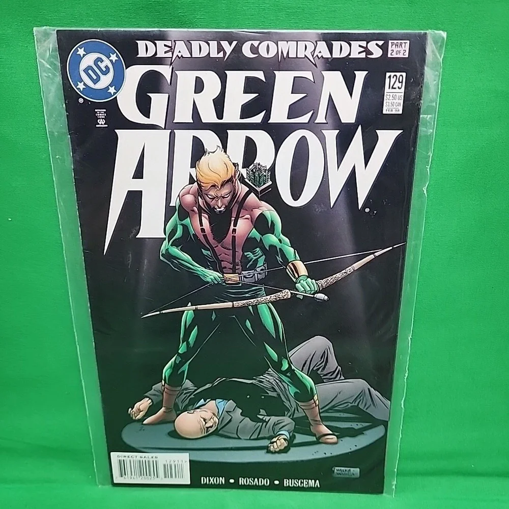 Vintage Marvel And DC Comic Lot 4 Green‎ Latern Catwoman Green Arrow Spiderman